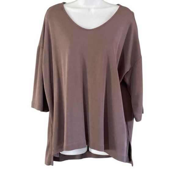 J.Jill Pure Jill XL Relaxed Fit Stretch Knit Top 1/2 Sleeve Casual Oversized - Picture 1 of 7
